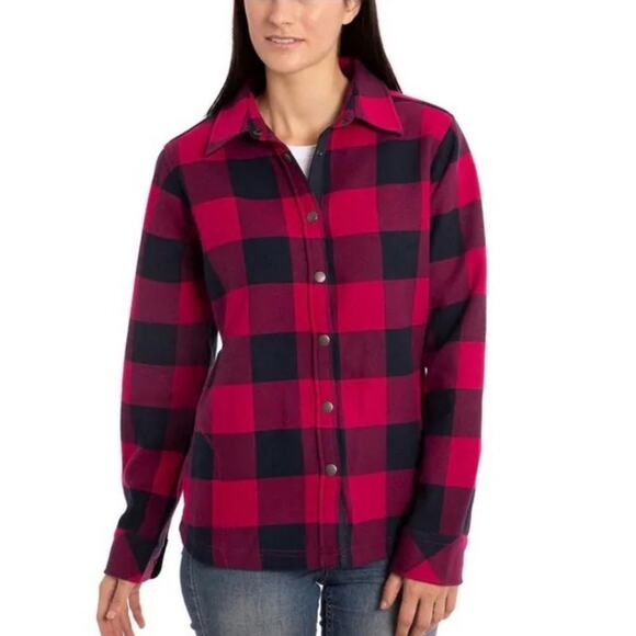 Orvis Teton Flannel Fleece Shirt Jacket Shacket - Picture 1 of 16